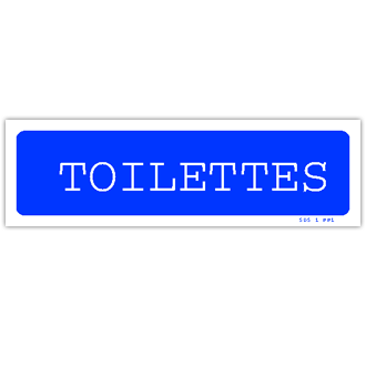 Panneau Toilettes