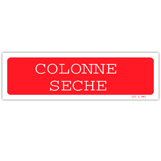 Panneau colonne sèche