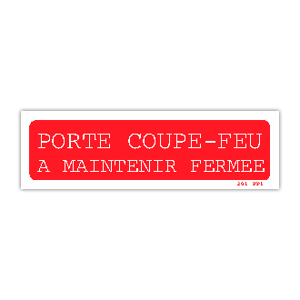 Panneau porte coupe feu